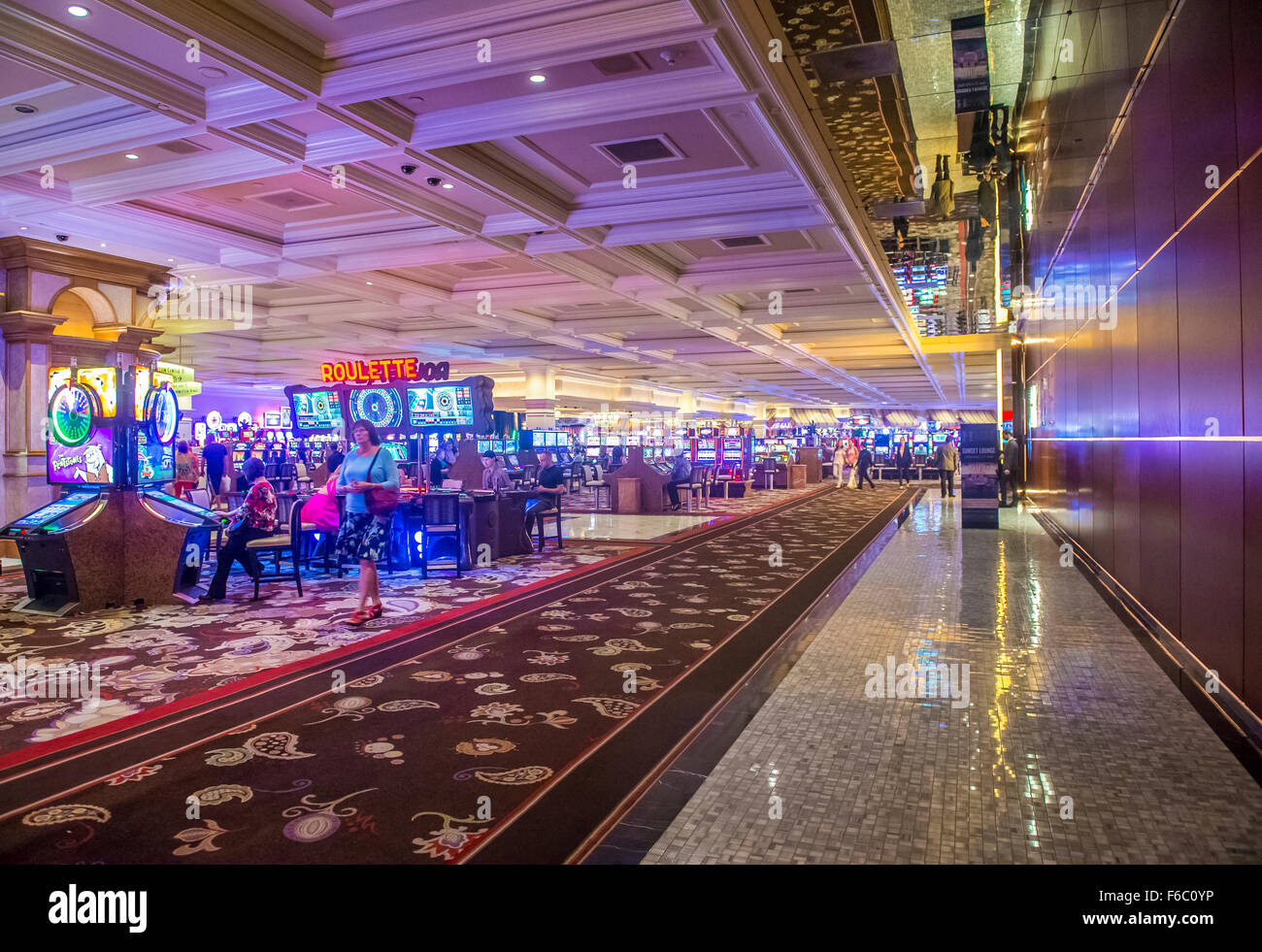 The interior of Bellagio hotel and casino in Las Vegas Stock Photo - Alamy