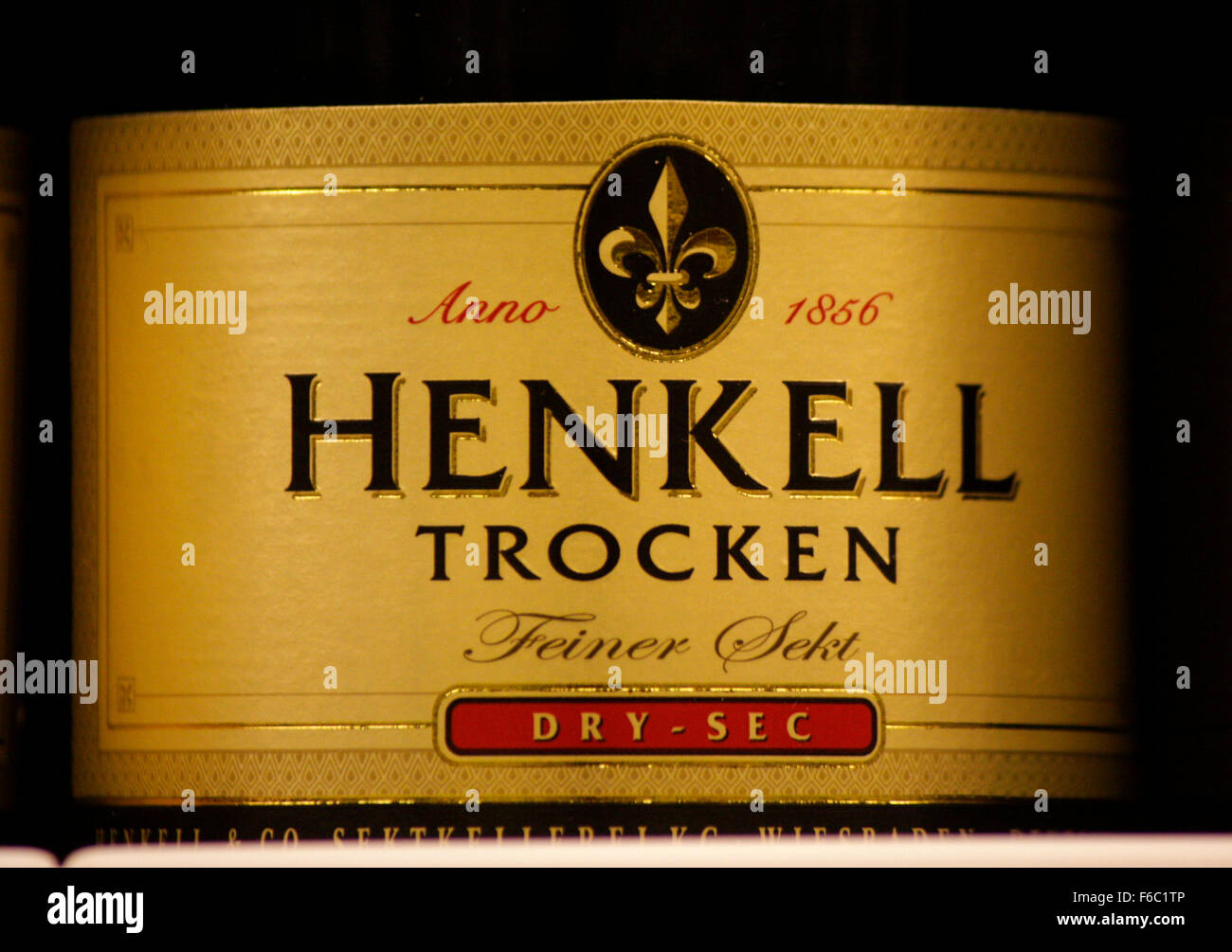 Markenname: 'Henkell Trocken', Berlin. Stock Photo