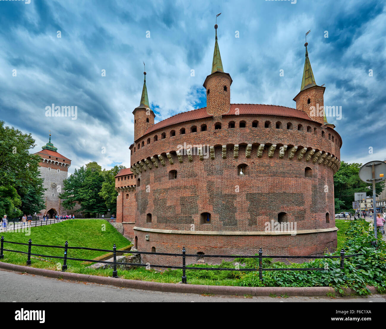 Kraków Barbican, Poland Stock Photo - Alamy