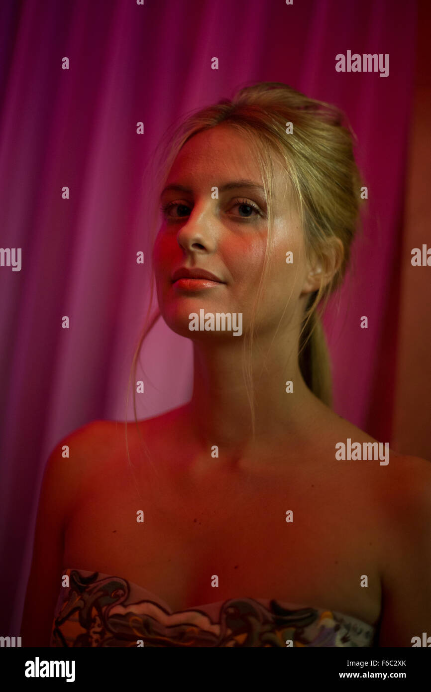 Models backstage at Paris Collections Stock Photo Alamy