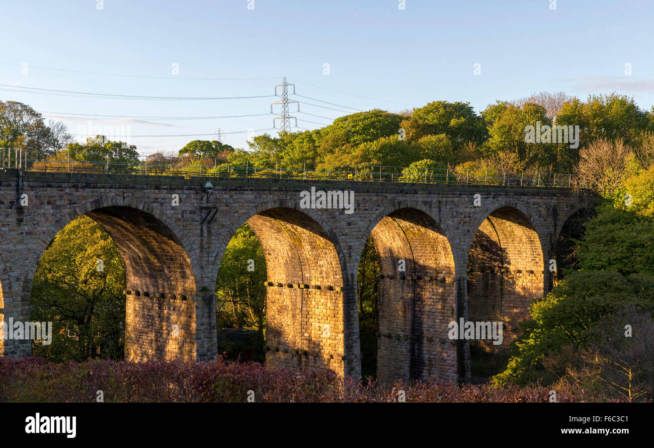 Penistone Rail Aqueduct Bridge North Yorkshire Stock Photo