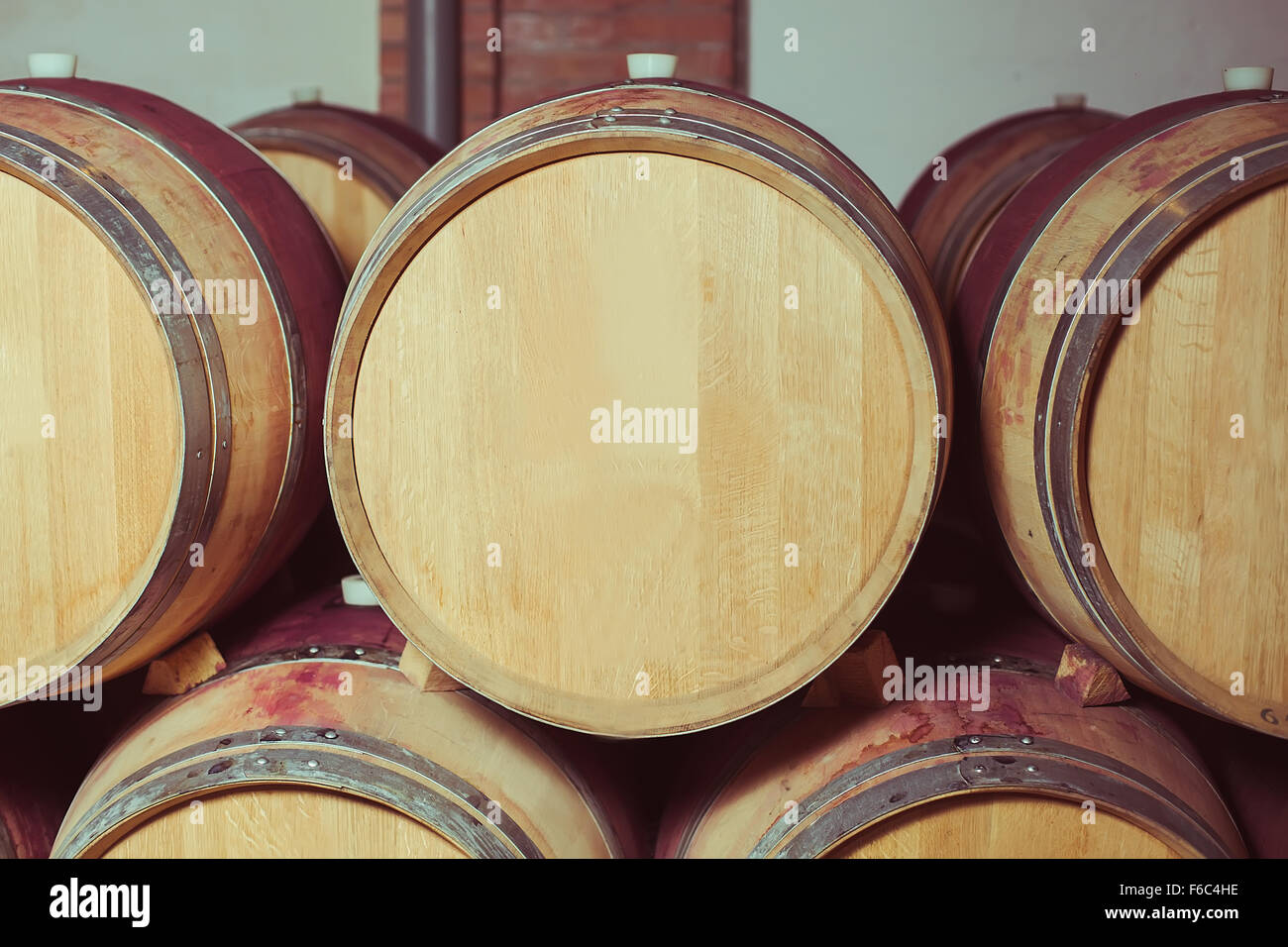 Wine Barrels Stacked In Cellar High Resolution Stock Photography and ...