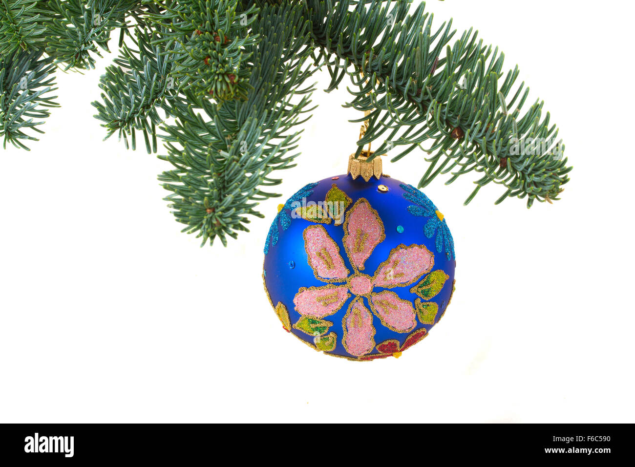 hanging christmas ball Stock Photo - Alamy