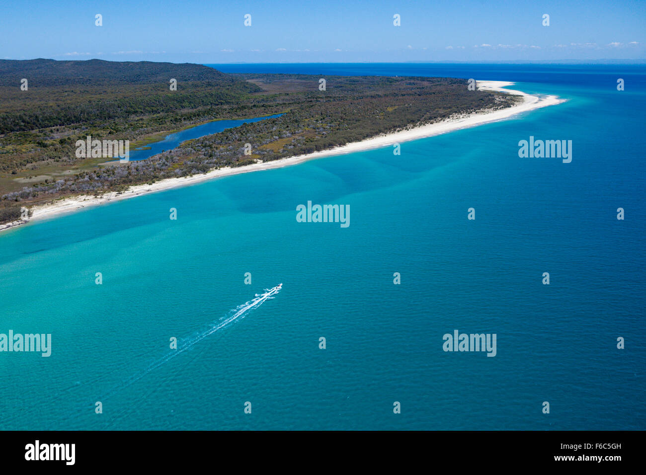 Aerial View of Moreton Island, Brisbane, Australia Stock Photo Alamy