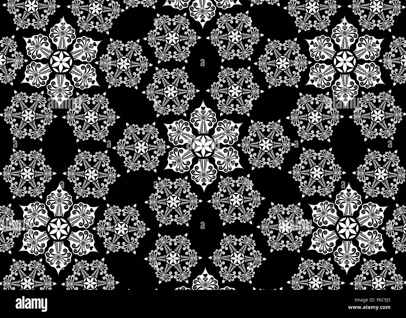 Snowflake background Black and White Stock Photos & Images - Alamy