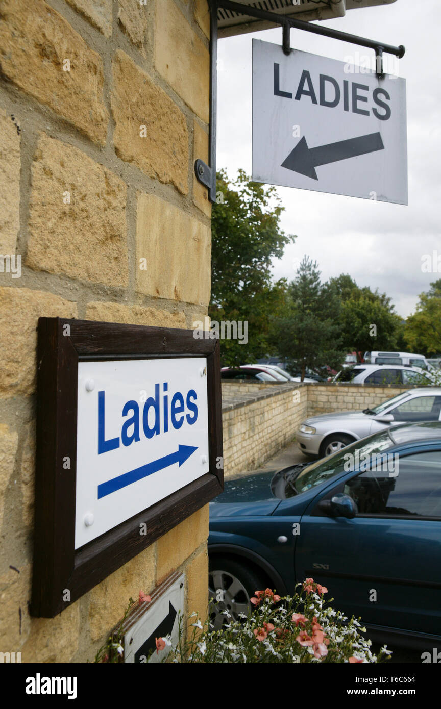 Public,toilets,lavatories or conveniences in the centre of a smal town. open for the Public to use at any time the toilets are for anyone who needs the lavatory while out and about. Stock Photo