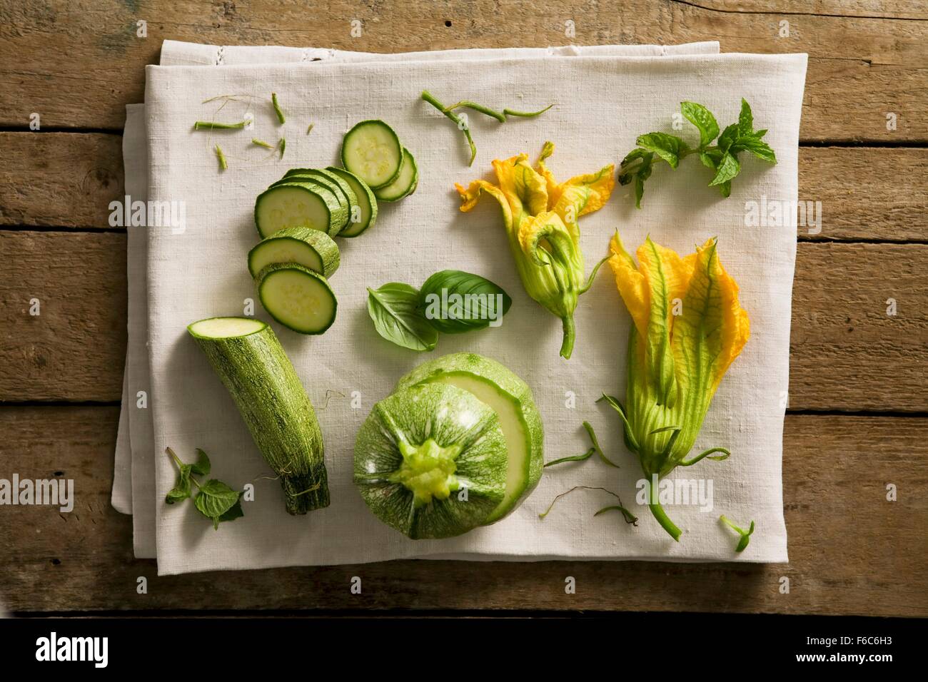 Still life featuring courgettes courgette hires stock photography and