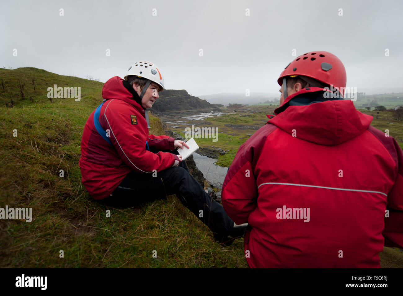 Central Beacons Mountain Rescue during a training session in the Brecon