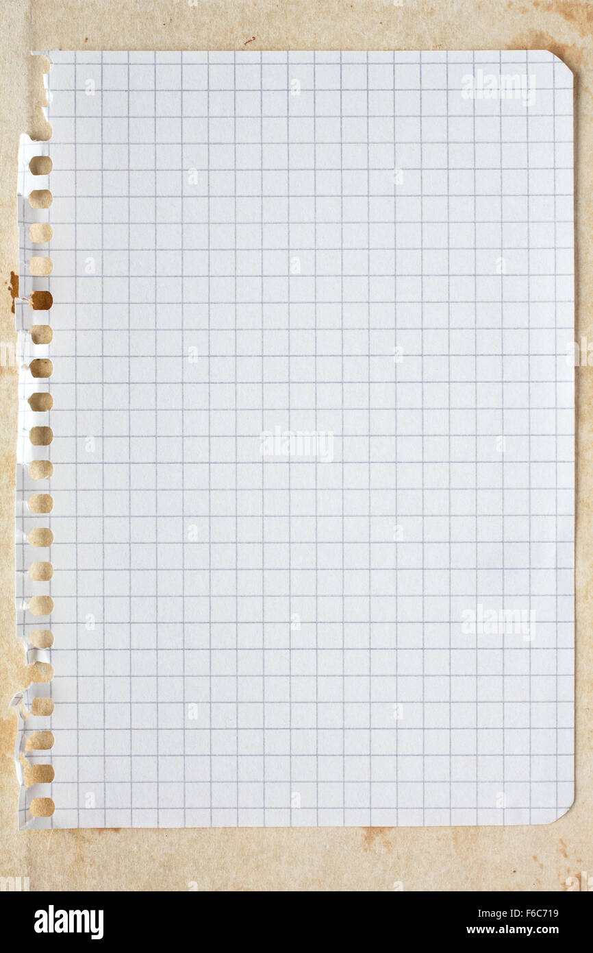 Blank square sheet of paper. Copy-space for your note or message Stock Photo