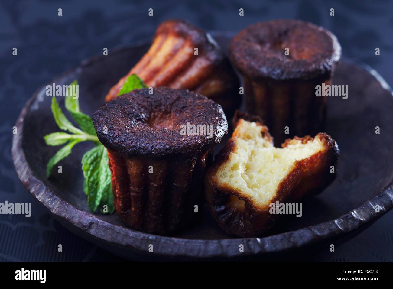 Individual Rum Banana Cakes Stock Photo Alamy