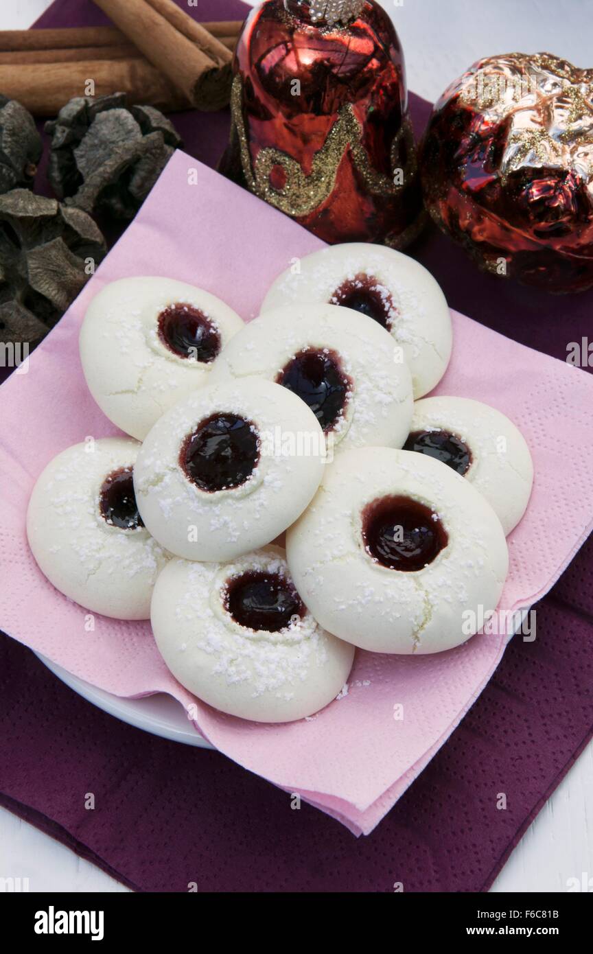 Raspberry bread rolls Stock Photo - Alamy