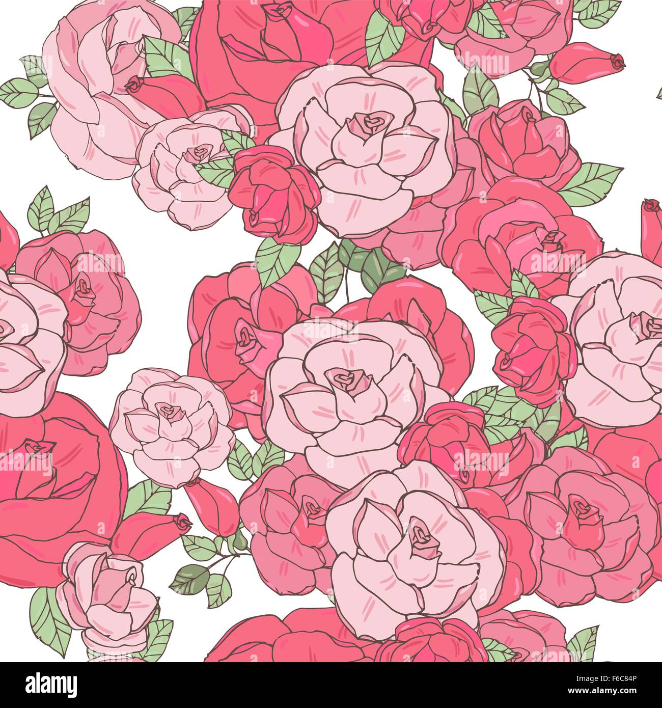 Pink rose on the white background Stock Vector Image & Art - Alamy