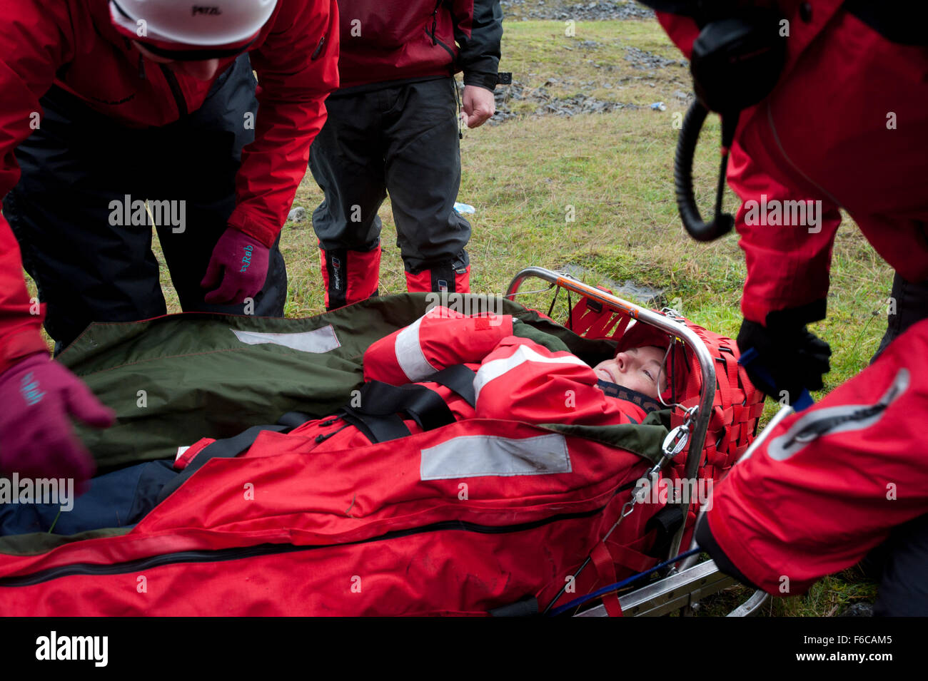 Central Beacons Mountain Rescue during a training session in the Brecon