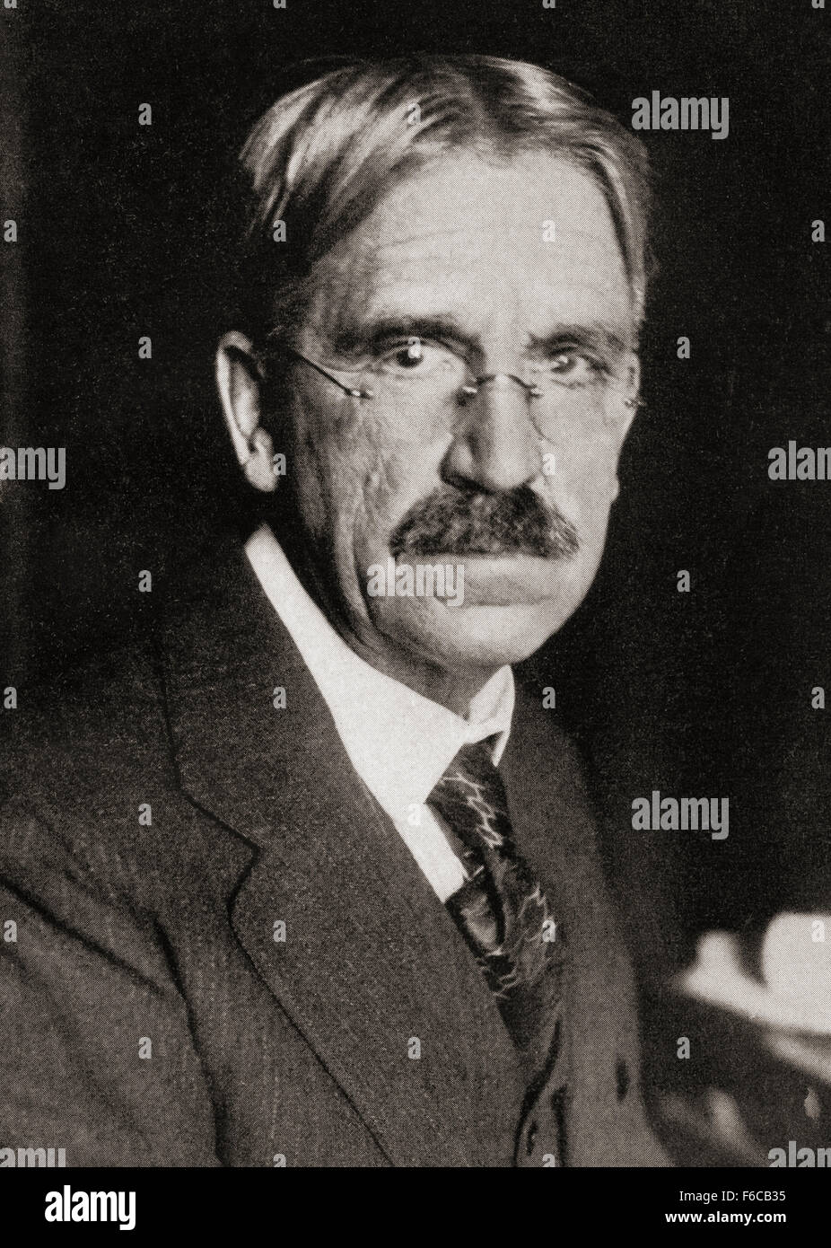 John Dewey, 1859 – 1952.  American philosopher, psychologist, Georgist, and educational reformer. Stock Photo
