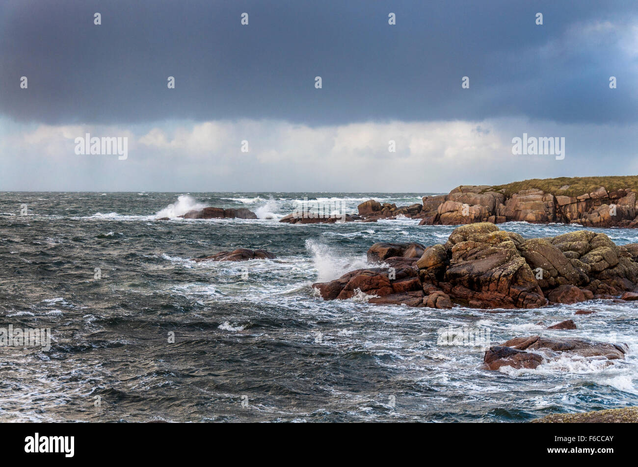 Wild Atlantic Way the ocean from Cruit Island, County Donegal, Ireland Stock Photo