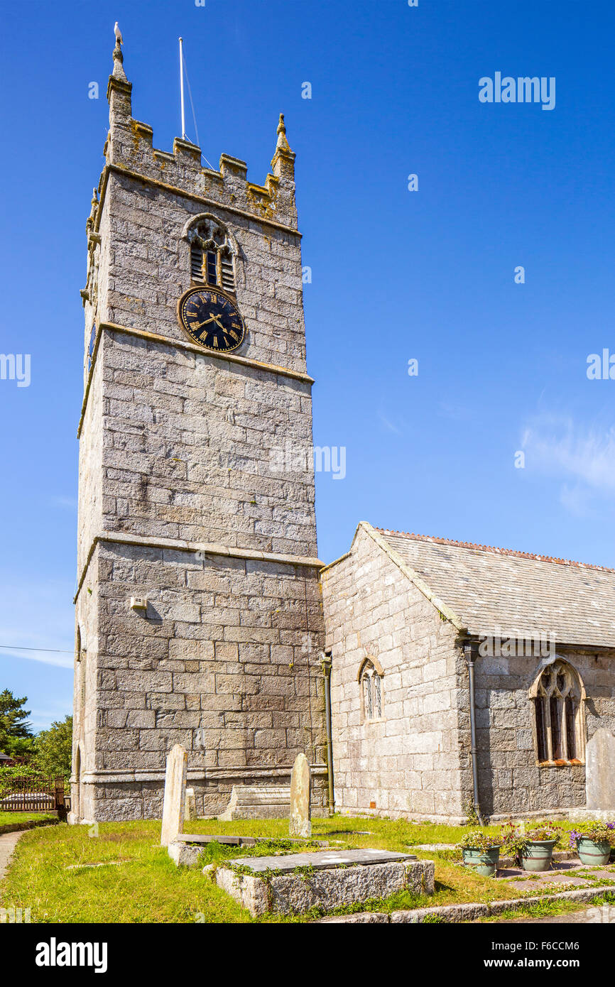 The parish church of St. Just, Cornwall, England, United Kingdom, Europe. Stock Photo