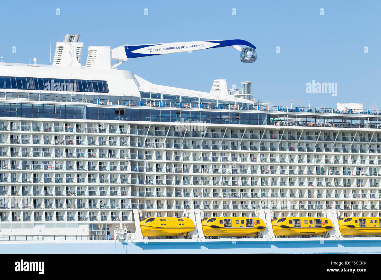 Anthem Of The Seas Cruise Ship And Northstar Observation Tower Stock Photo Alamy