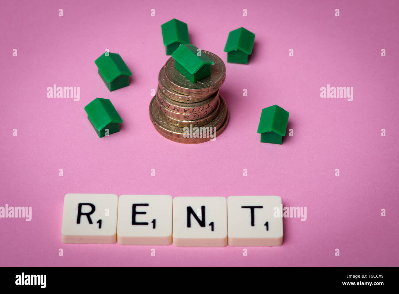 homes to rent, buy to let, concept Stock Photo