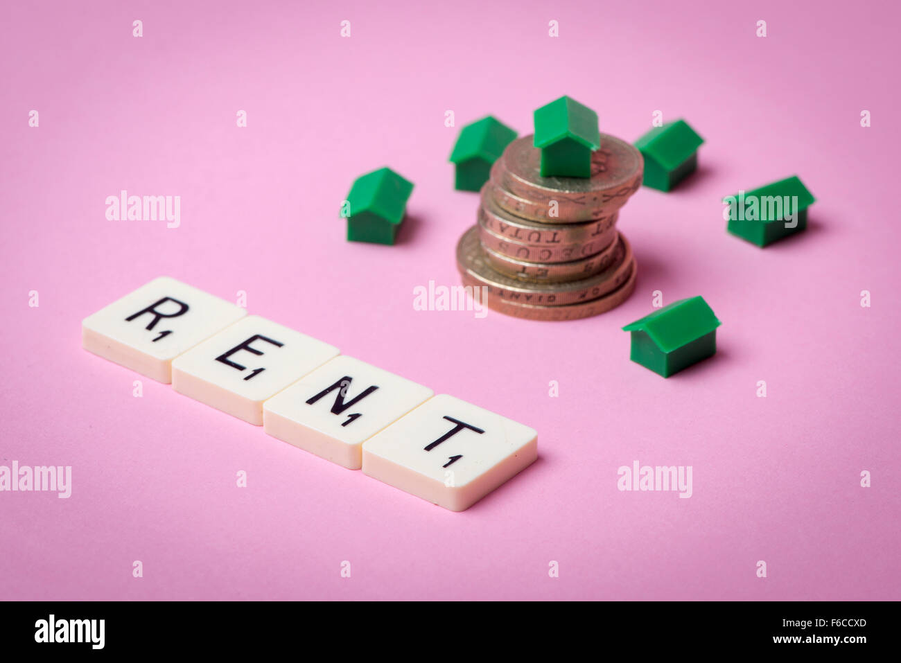 homes to rent, buy to let, concept Stock Photo