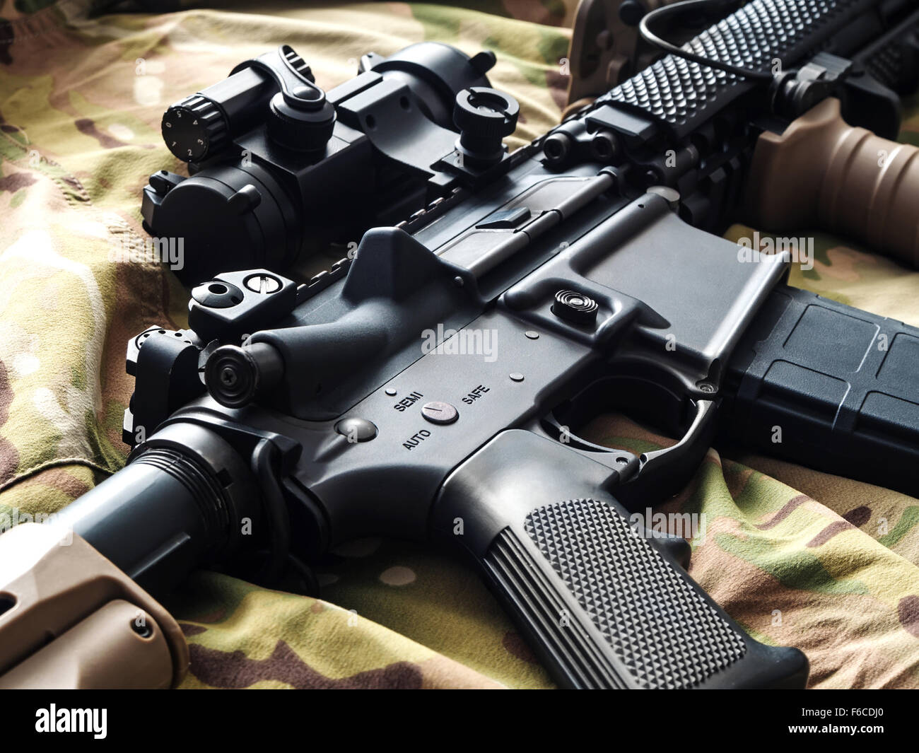 Mk18 MOD1 U.S. Army short barrel rifle (SBR Stock Photo Alamy