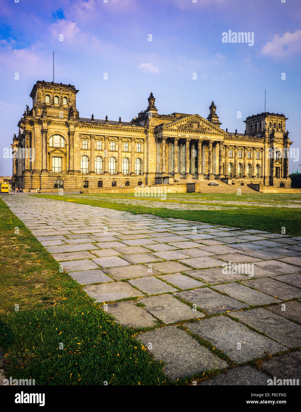 August 1986, 'Reichstag' German Parliament building before renovation in 1999, Berlin, Germany, Europe Stock Photo