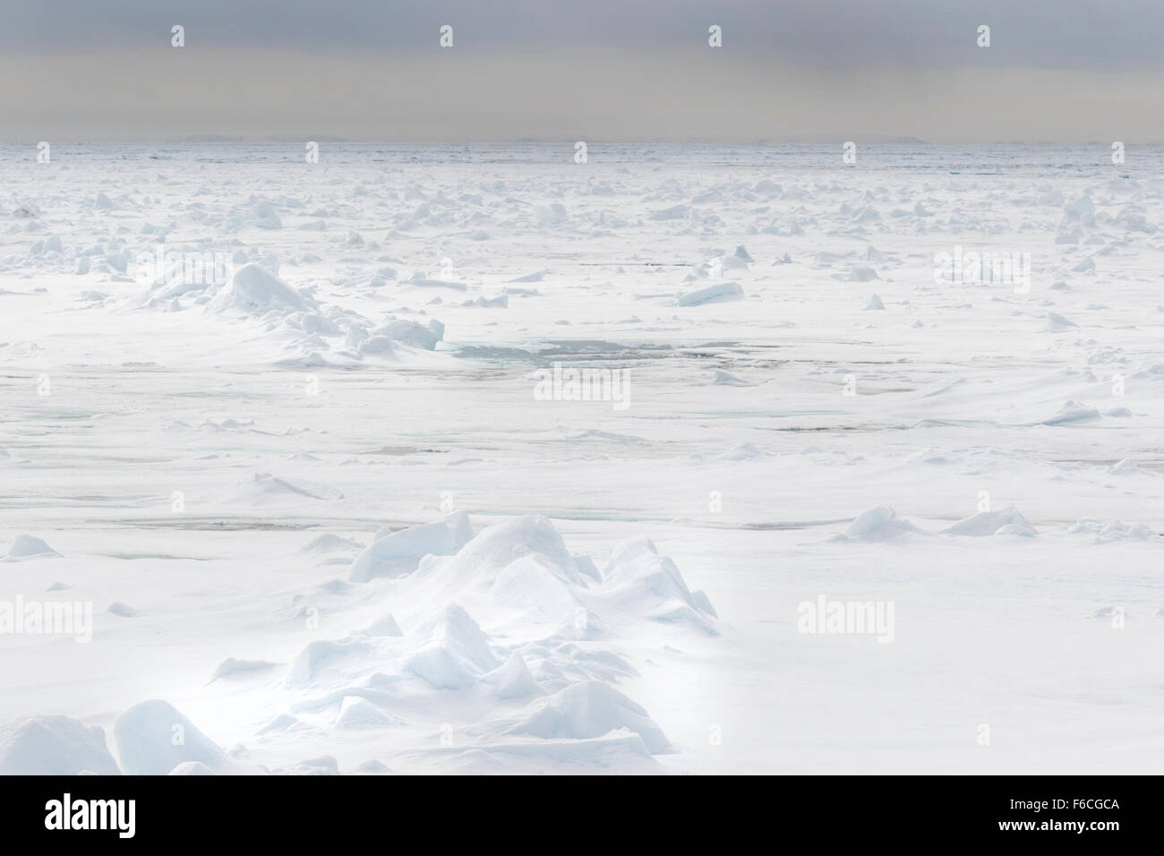 Edge of pack ice, Arctic ocean, Spitzbergen, Svalbard und Jan Mayen, Norway, Europe Stock Photo