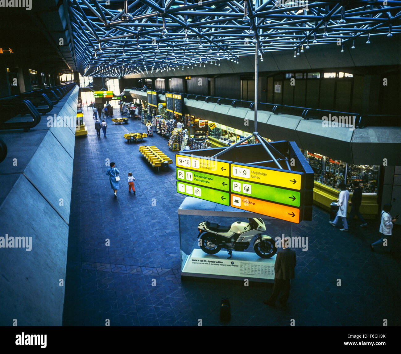 Main departure hall, Berlin-Tegel Otto Lilienthal airport, Berlin, Germany Stock Photo