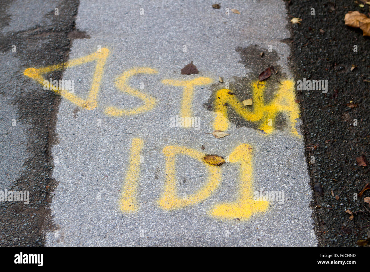 Pavement markings uk hi-res stock photography and images - Alamy