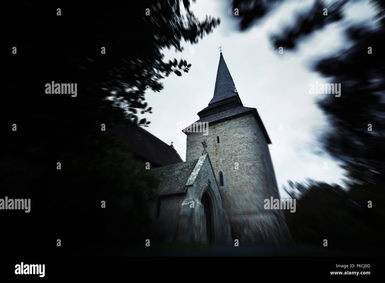 St Mary's Church, Kington. Herefordshire, UK. Stock Photo