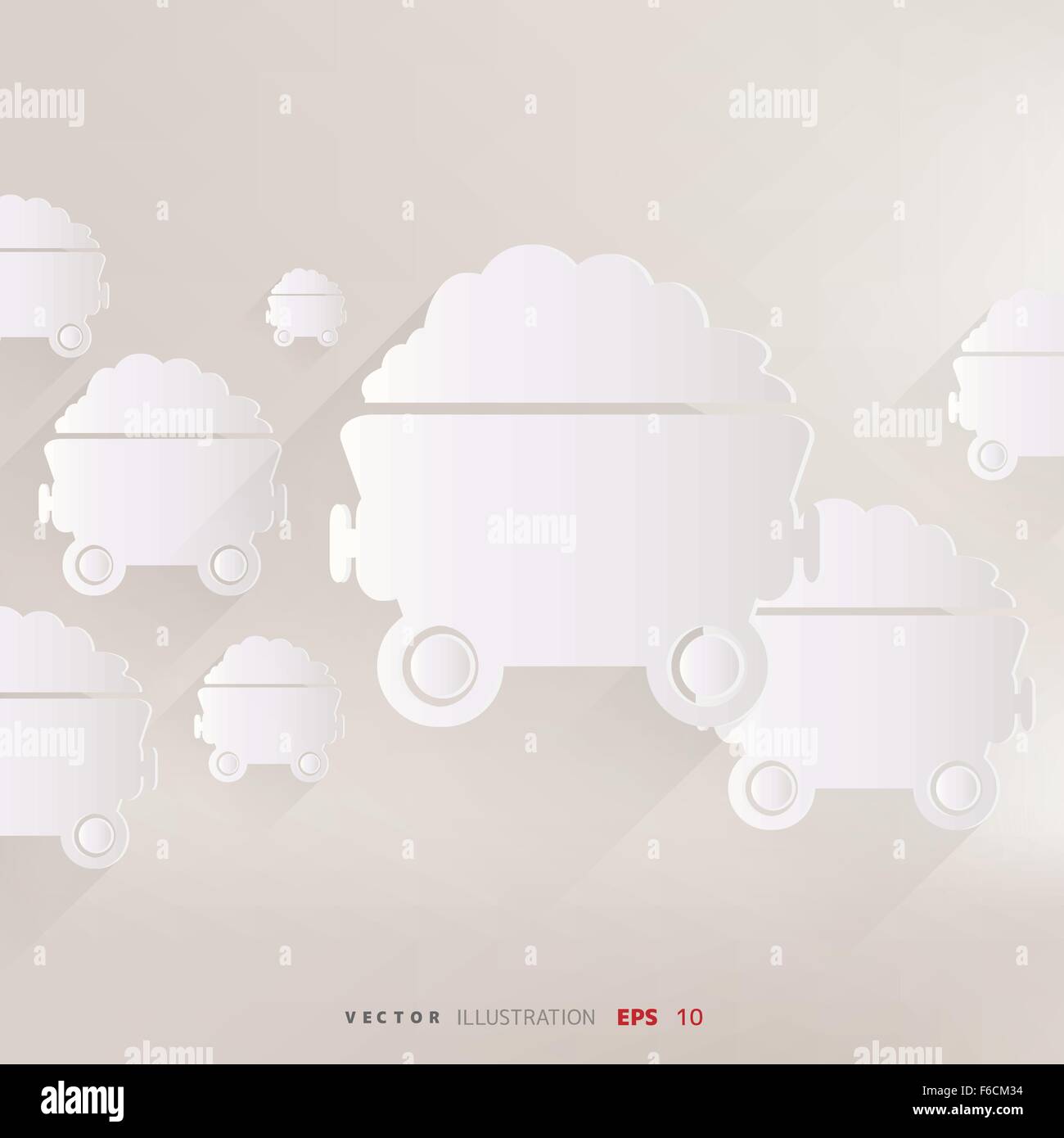 Mining coal cart icon Stock Vector Image & Art - Alamy