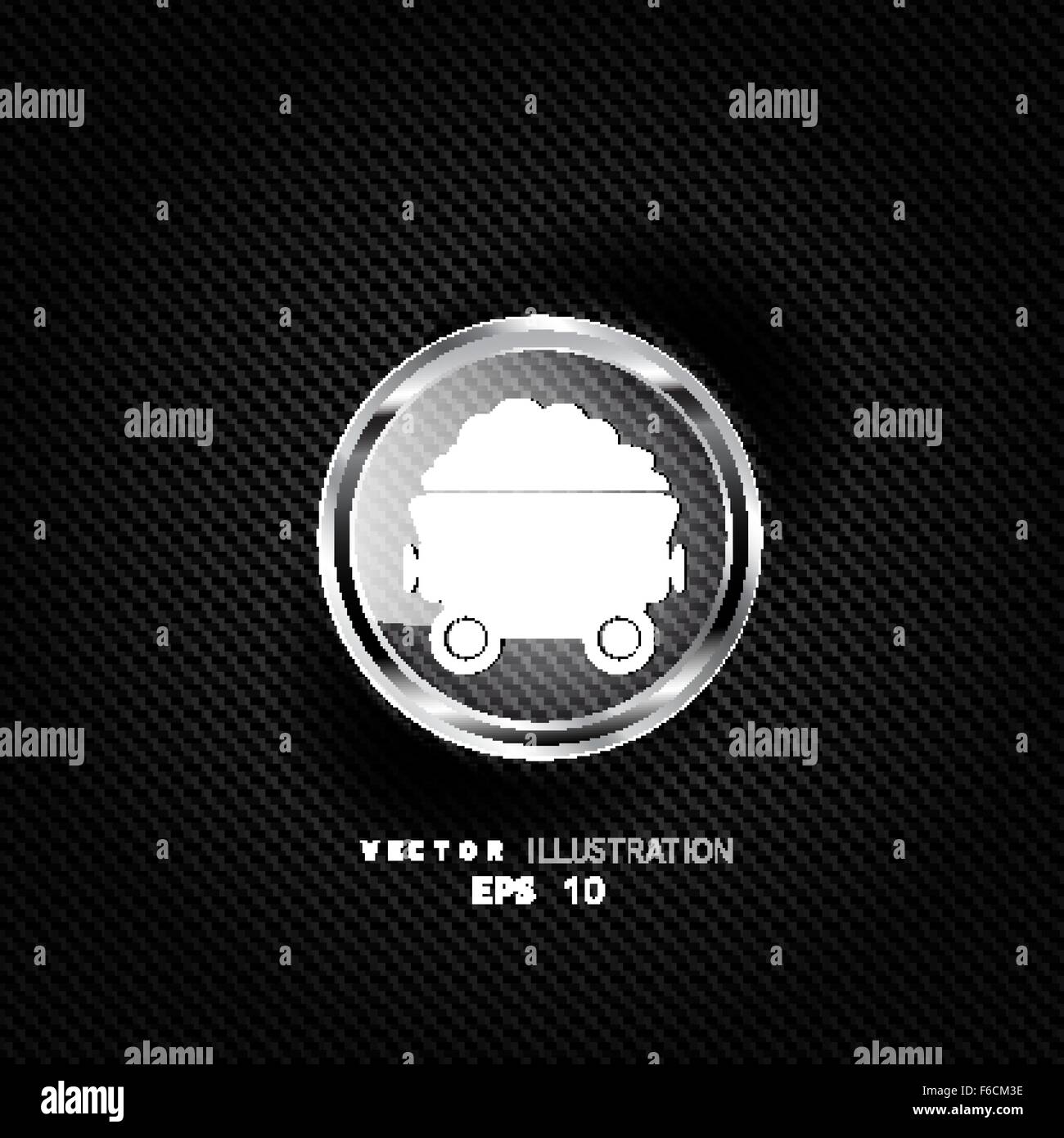 Mining coal cart icon Stock Vector Image & Art - Alamy