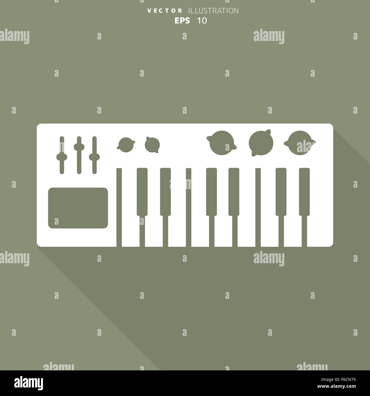 digital piano synthesizer icon Stock Vector Image & Art - Alamy