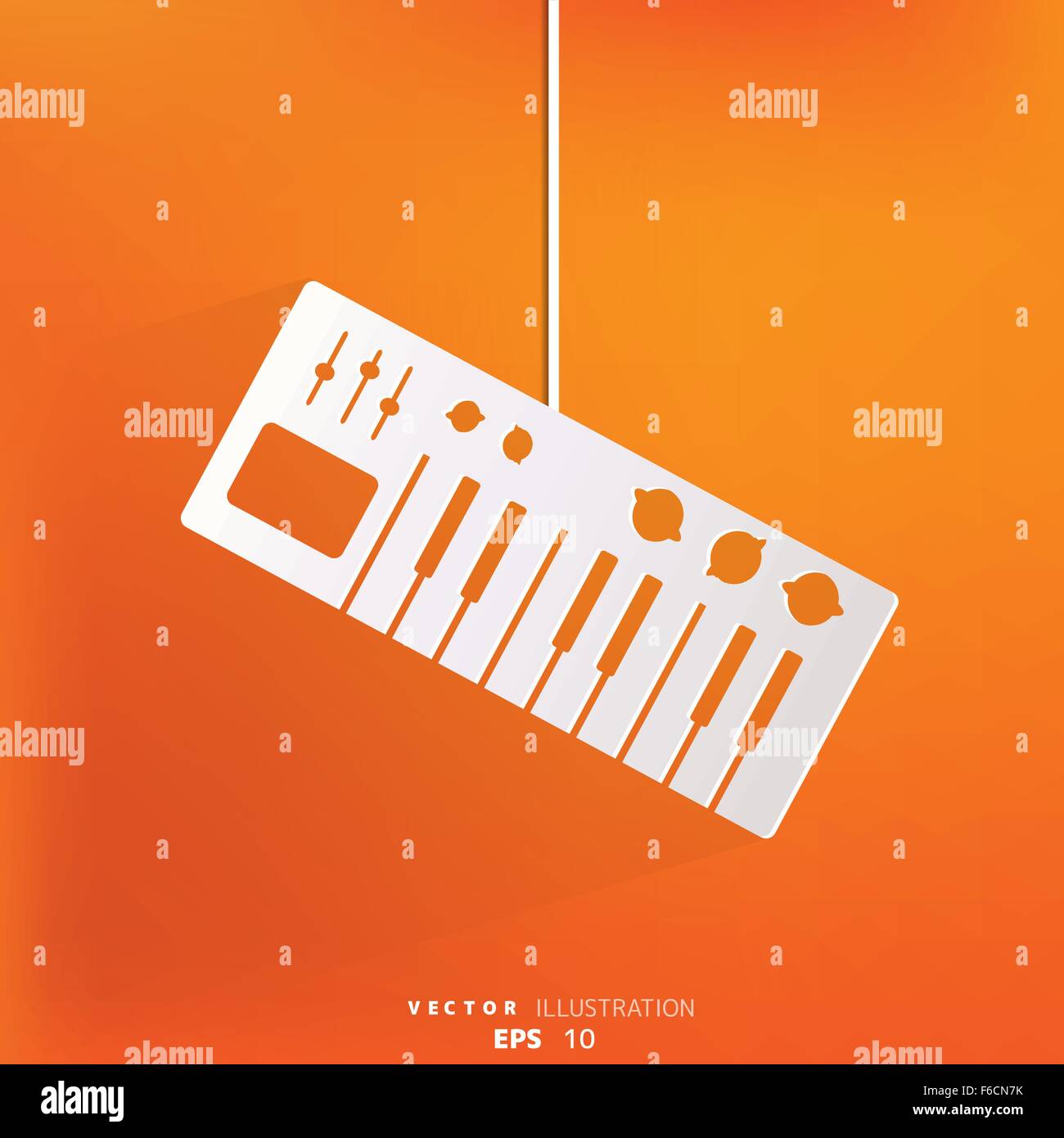 digital piano synthesizer icon Stock Vector Image & Art - Alamy