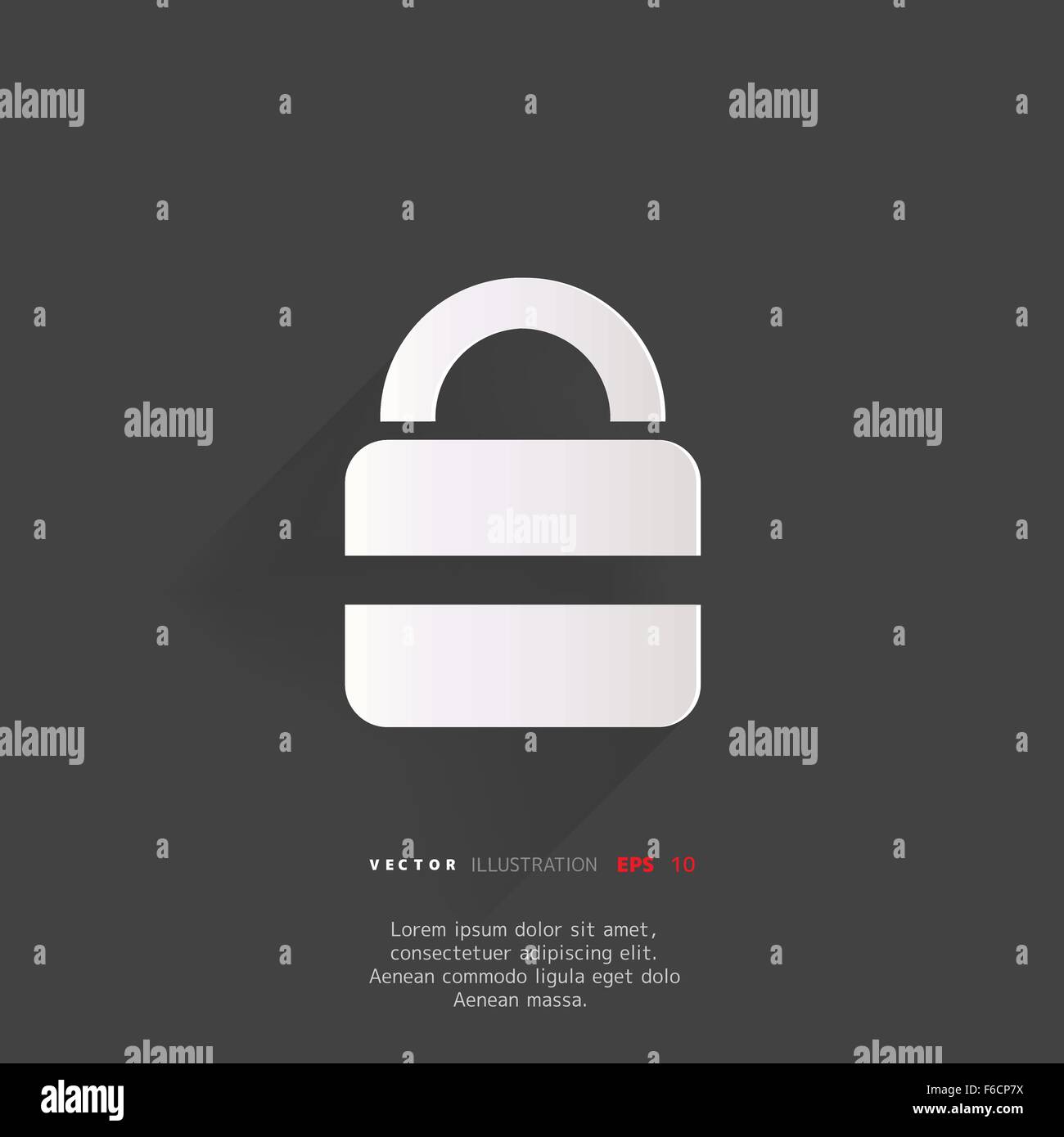 Padlock web icon Stock Vector Image & Art - Alamy