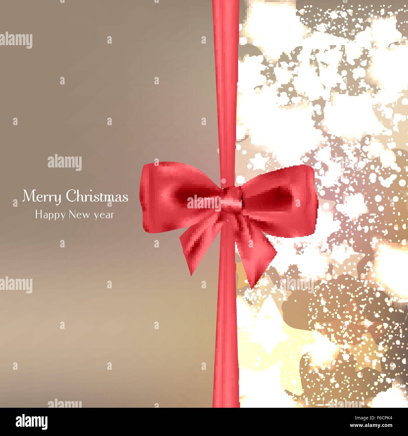 Abstract Christmas background with bow Stock Vector Image & Art - Alamy
