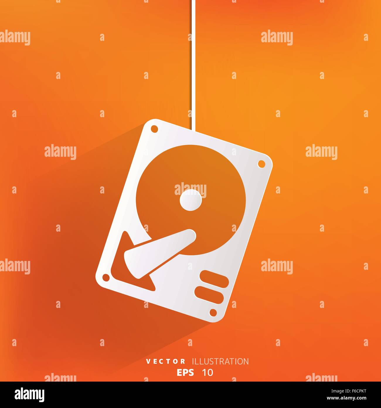 Hard disc icon Stock Vector Image & Art Alamy