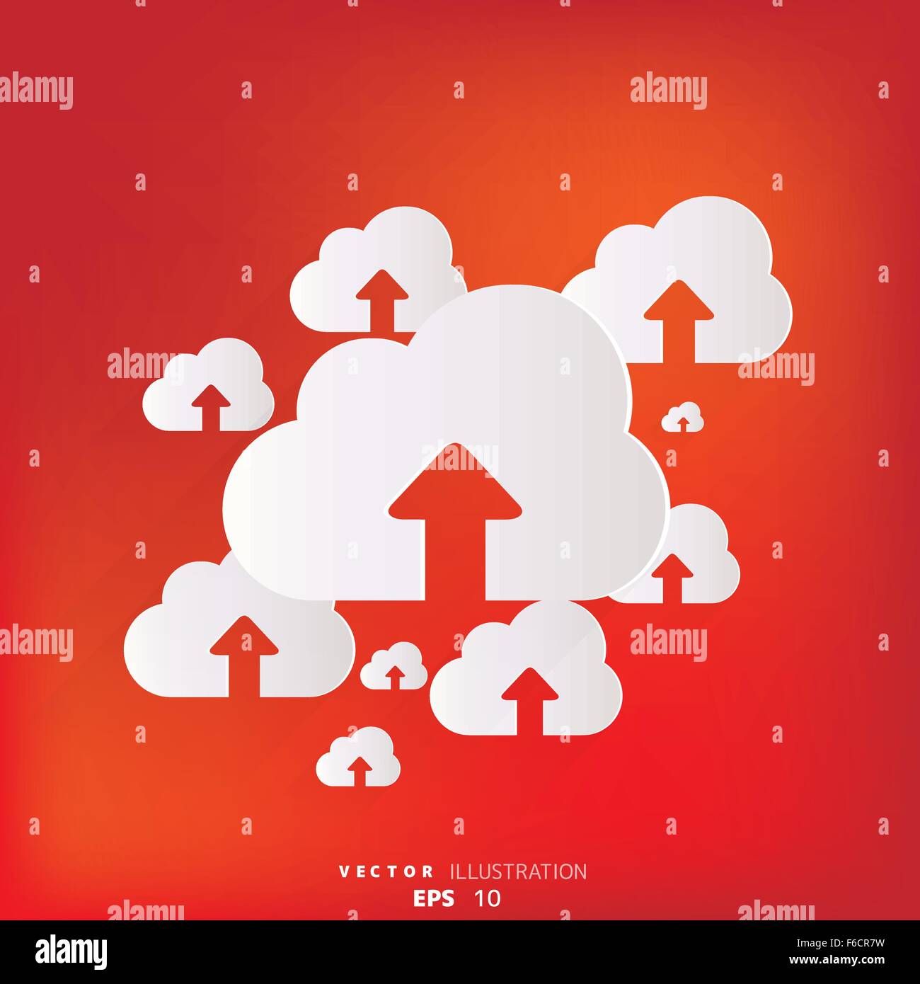 Cloud upload application web icon Stock Vector Image & Art - Alamy