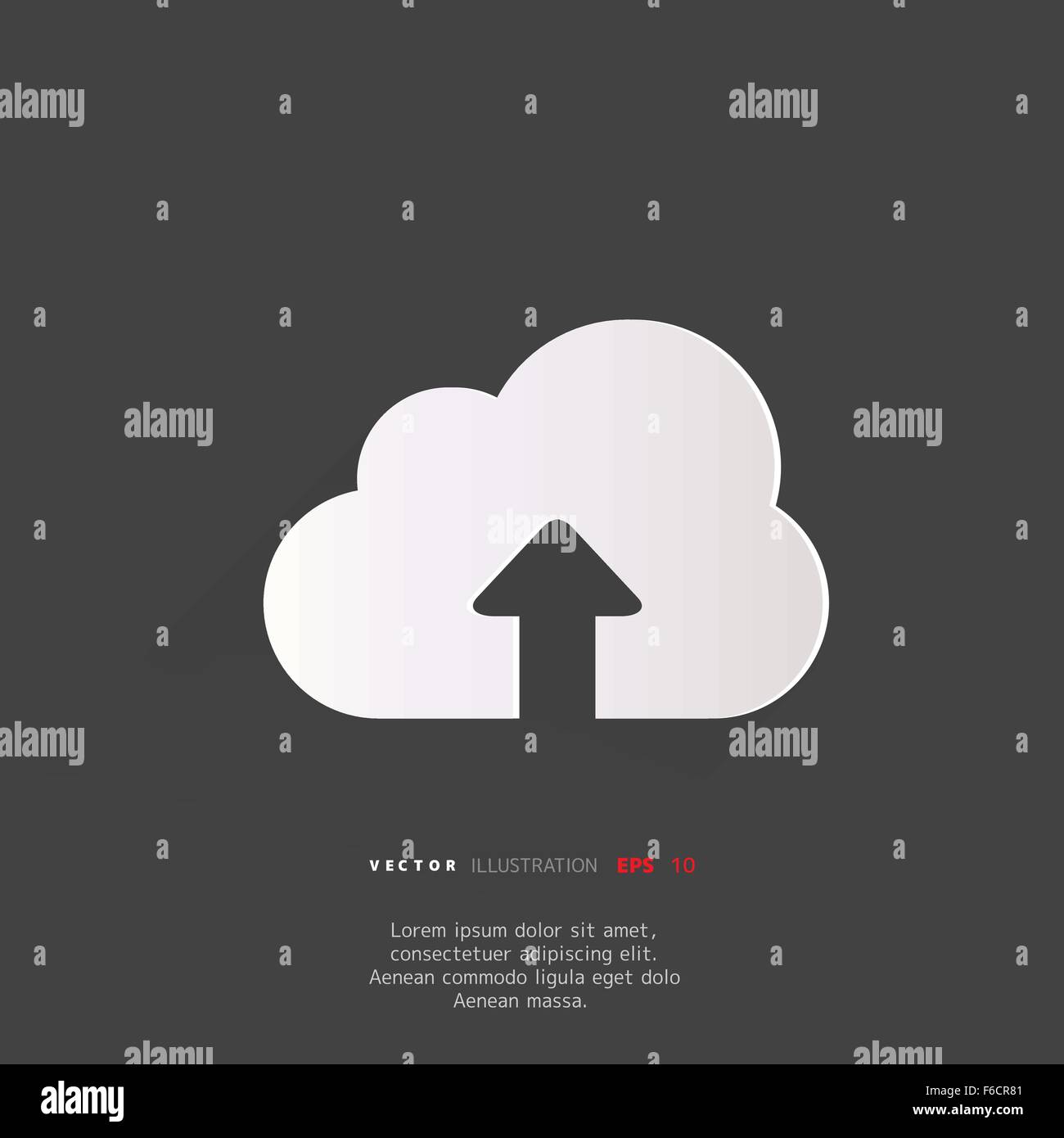 Cloud upload application web icon Stock Vector Image & Art - Alamy