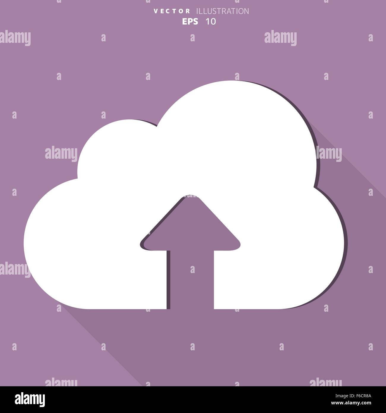 Cloud upload application web icon Stock Vector Image & Art - Alamy