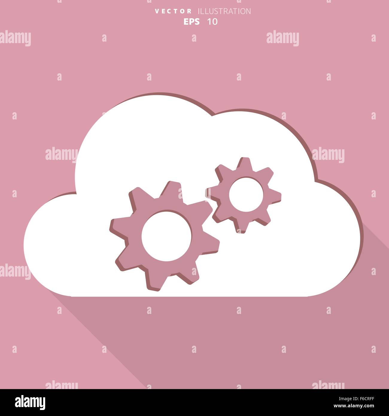 Cloud application settings web icon stock vector image art alamy