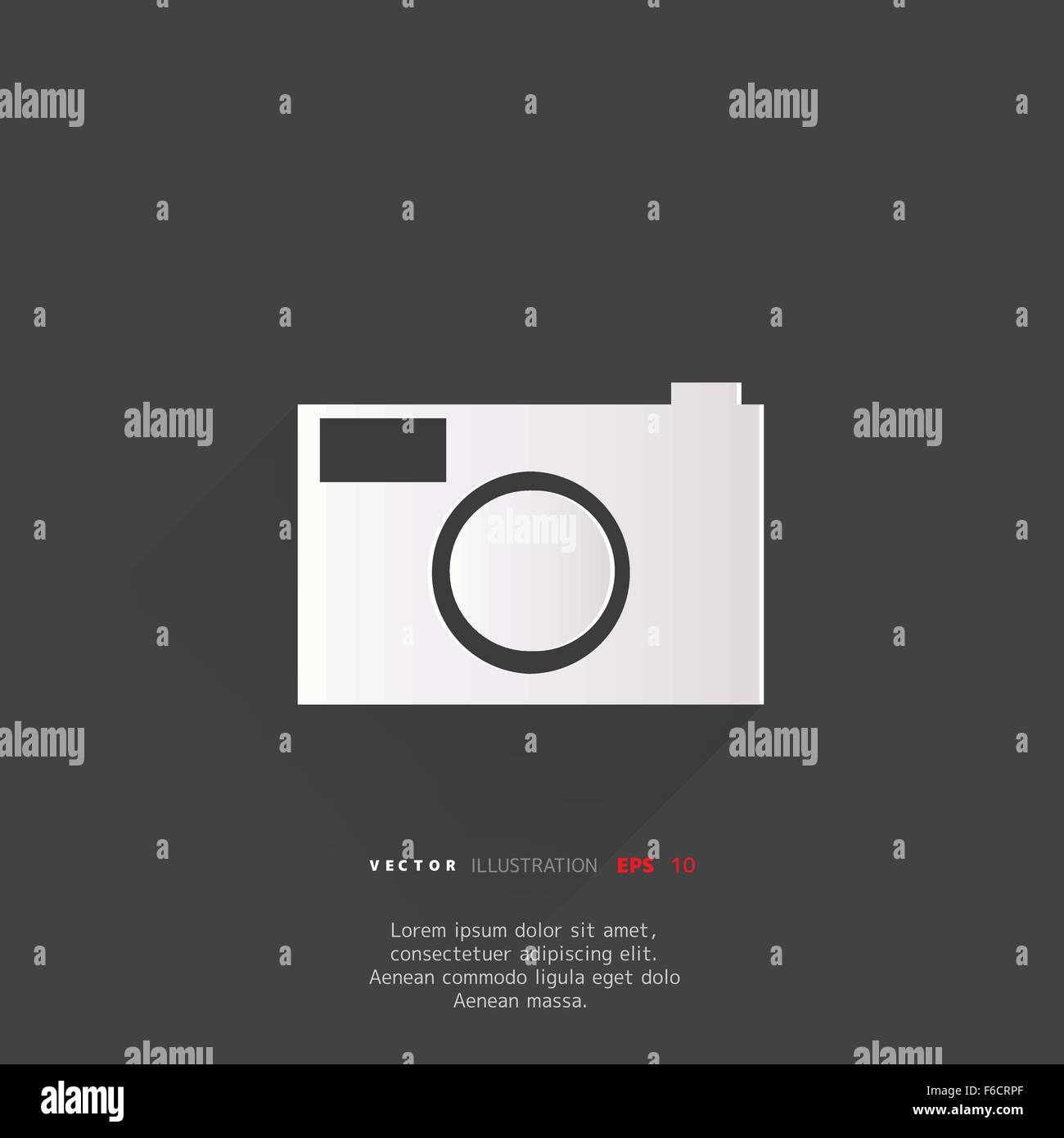 Photo camera web icon,flat design Stock Vector Image & Art - Alamy