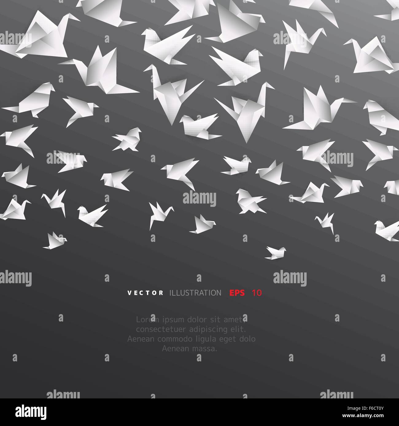 Abstract Vector Origami Origami paper bird on abstract background Stock Vector Image & Art - Alamy