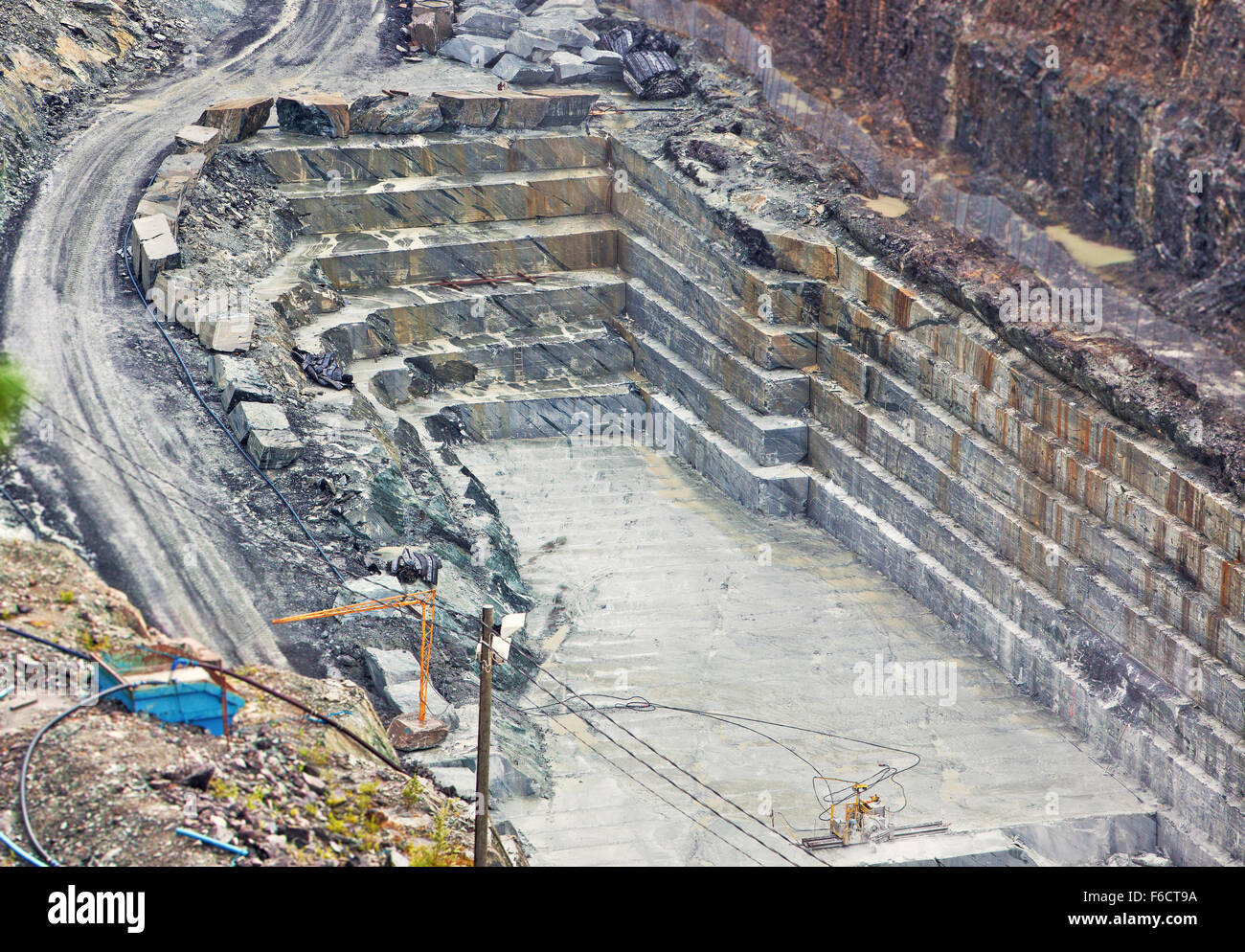 Stone quarry in Finland Stock Photo Alamy