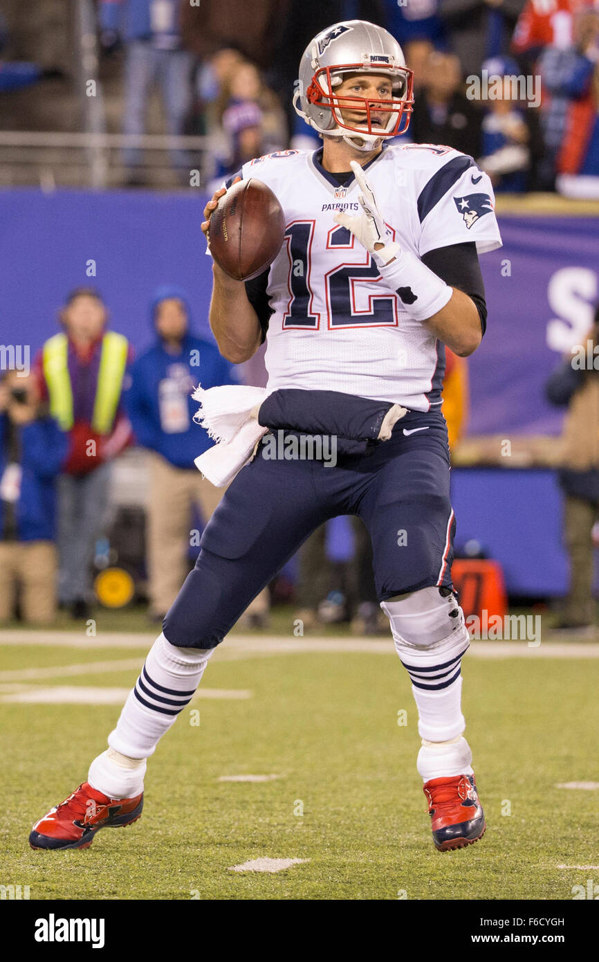 East Rutherford, New Jersey, USA. 15th Nov, 2015. New England Patriots ...