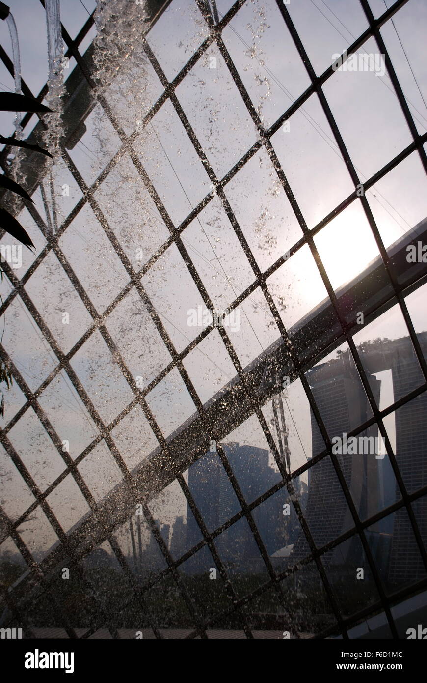 The Flower Dome at Gardens by the Bay, Singapore. Stock Photo