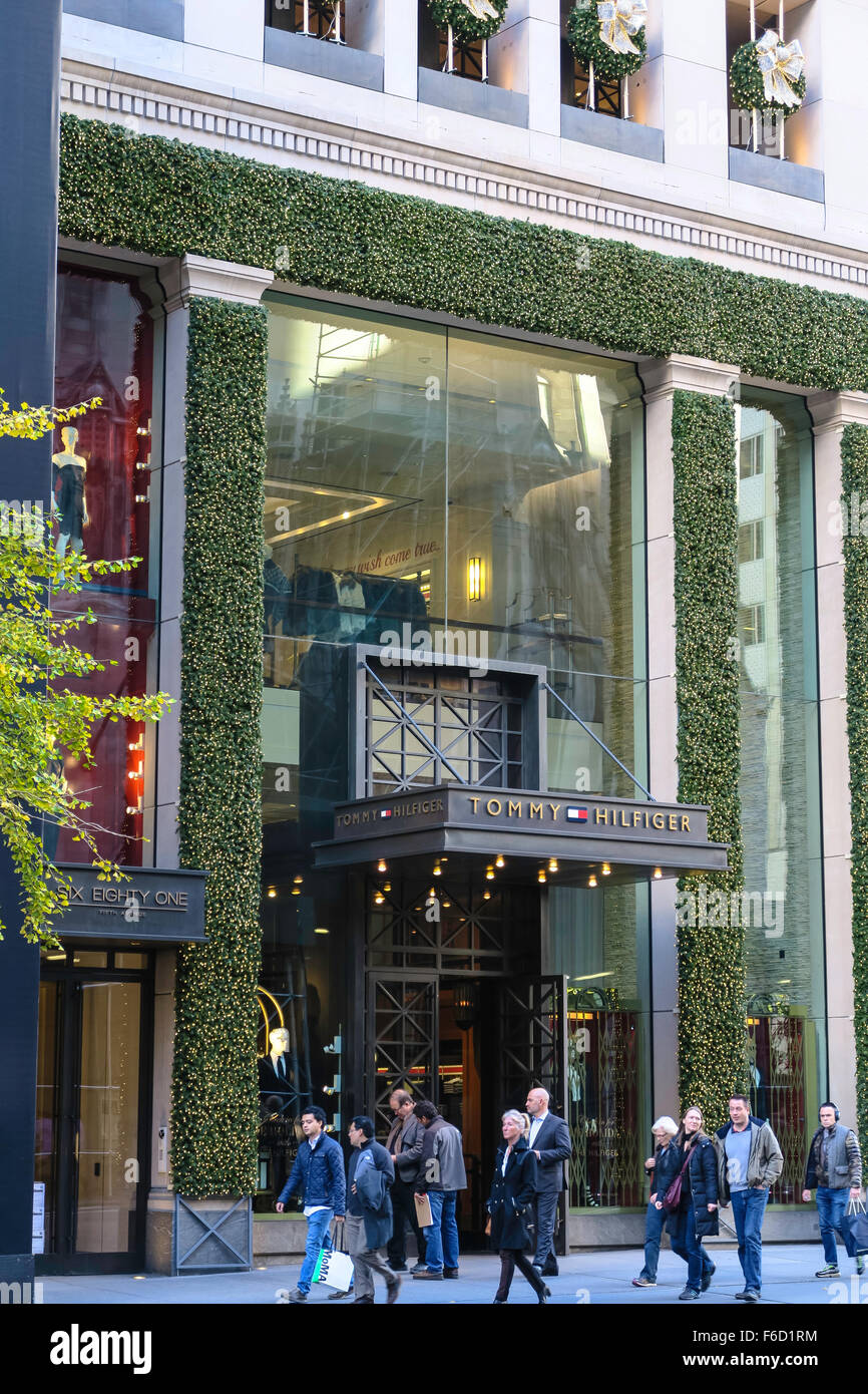 Tommy Hilfiger, Fifth Avenue, NYC, USA Stock Photo - Alamy