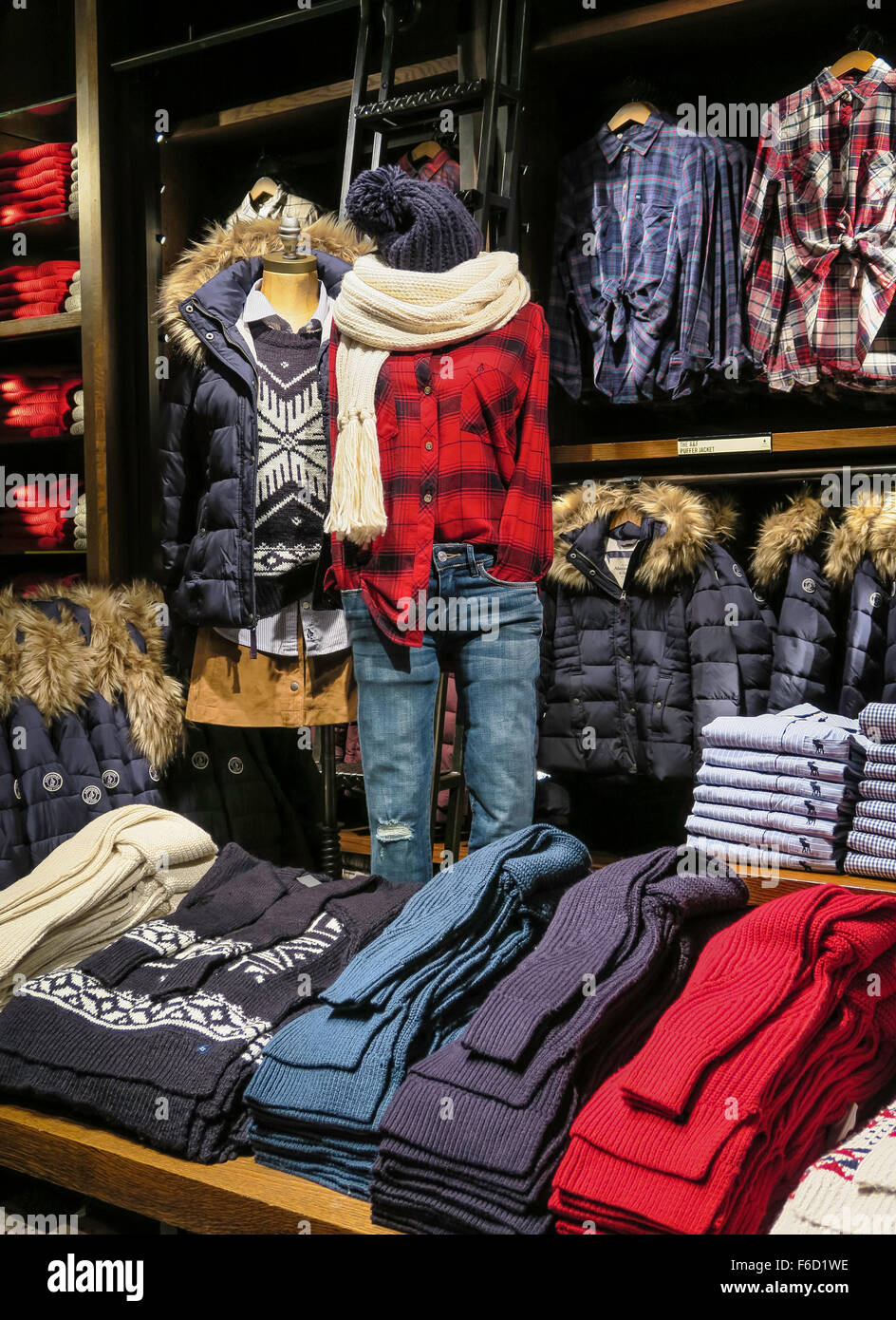 Abercrombie & Fitch Flagship Store Interior, Fifth Avenue, NYC Stock ...