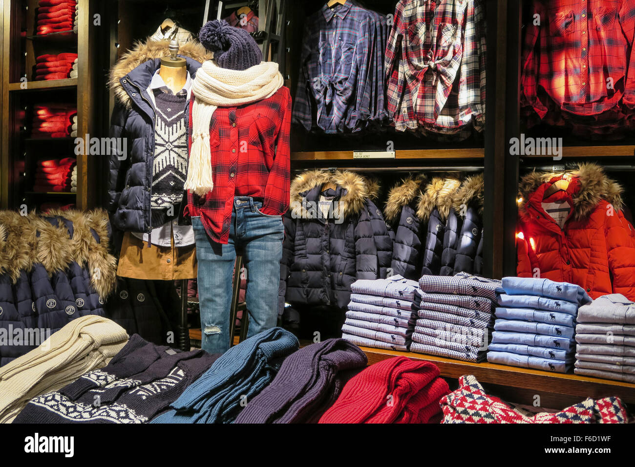 Abercrombie & Fitch Flagship Store Interior, Fifth Avenue, NYC Stock ...