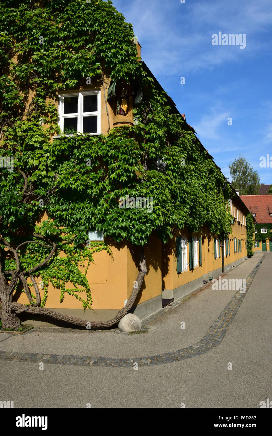 The Fuggerei in Augsburg, Bavaria, South Germany Stock Photo Alamy