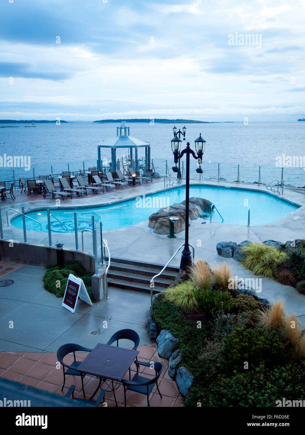 Oak bay beach hotel luxury boutique hotel resort spa victoria hires stock photography and